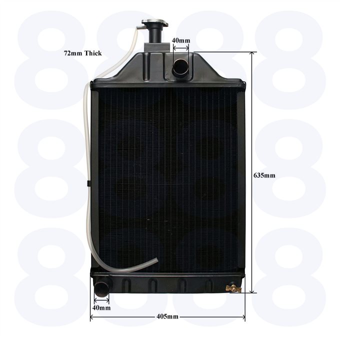 Perkins 4.236 Radiator — Emmark EM1836