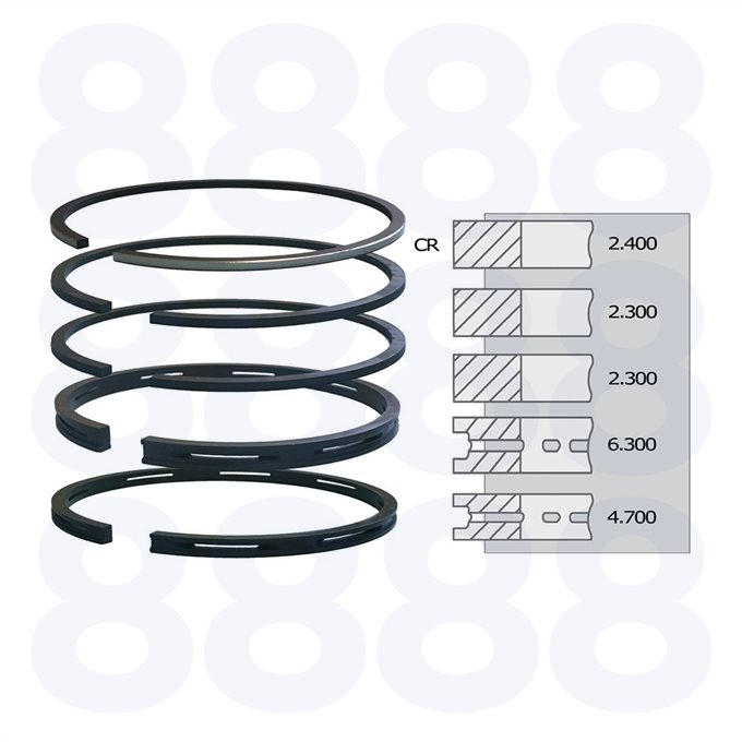 Leyland 4-98DT Ring Set — Emmark EM2322