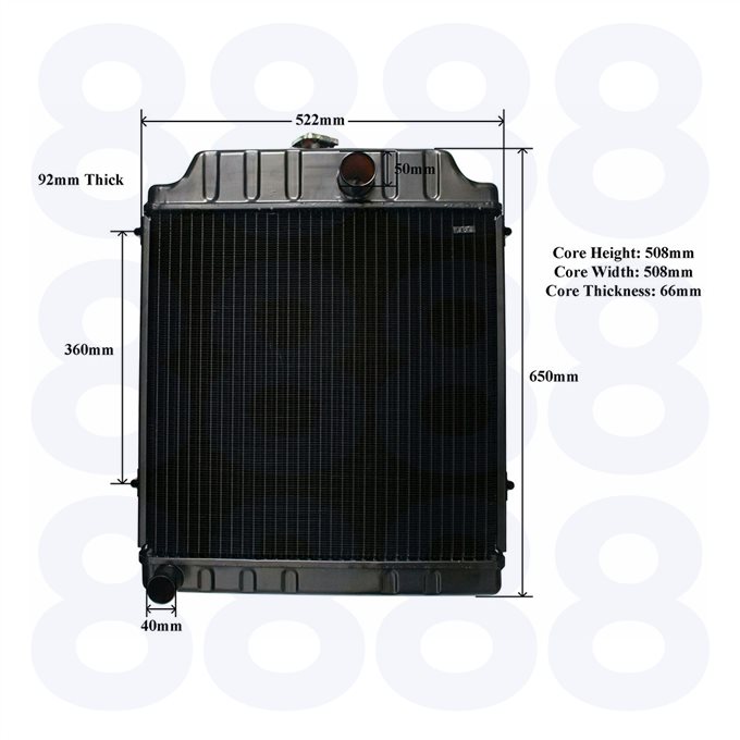 Massey Ferguson Radiator — Emmark EM3628