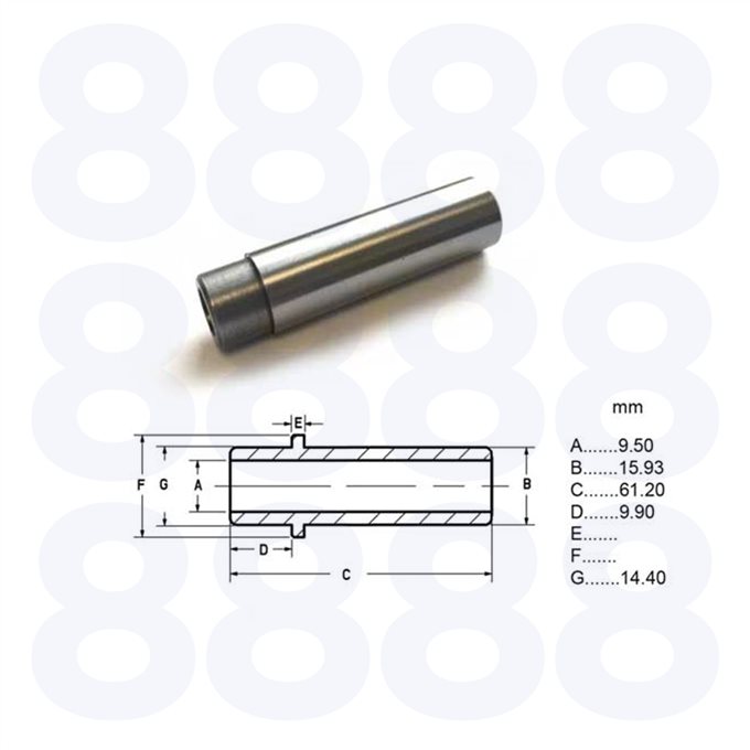 Perkins 4.236 Guide Valve Exhaust — Emmark EM563