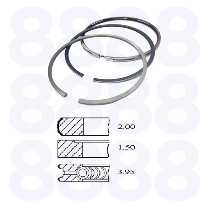 Perkins 104-19 Ring Set +0.020" — Emmark EM8024-020