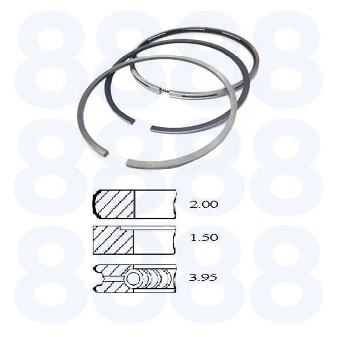 Perkins 104-19 Ring Set +0.040" — Emmark EM8024-040