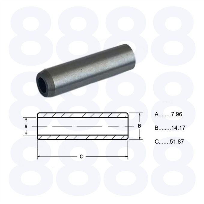 Cummins 4B Valve Guide Exhaust — Emmark EM8146