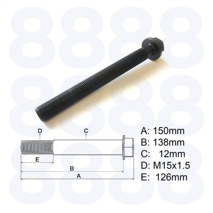 Perkins 1104D-44T Head Bolt — Emmark EM9438